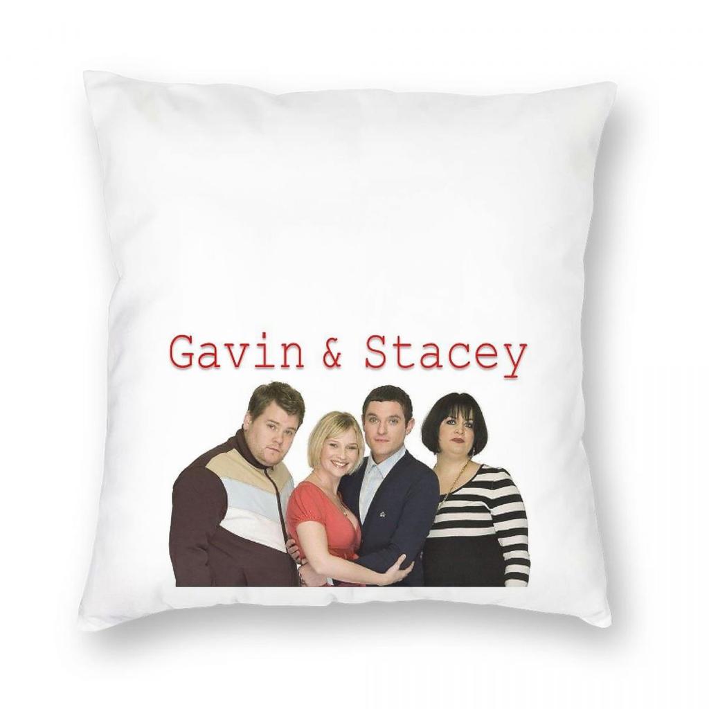 Gavin Stacey TV Kissenbezug Polyester Leinen Samt Kreativ Reißverschluss Dekoration Kissenhülle Auto Sitzkissenbezug