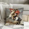 Napoleon Crossing the Alps - Jacques-Louis David Cojines Throw Pillow Case French Empire Napoleon Cushion Home Sofa Chair Print