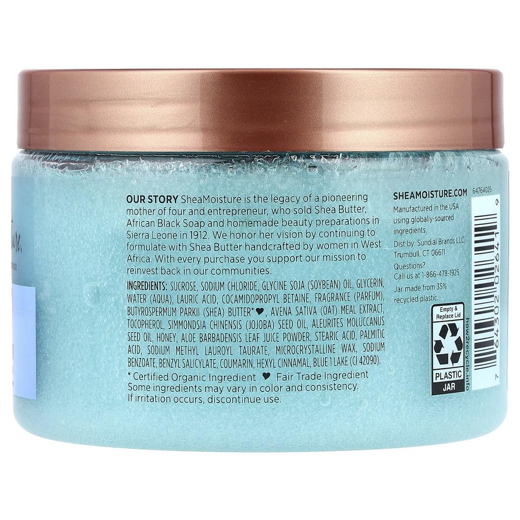 SheaMoisture, Gentle Exfoliating Shea Butter Scrub, Manuka Honey, and Oatmeal, 12 oz (340 g)