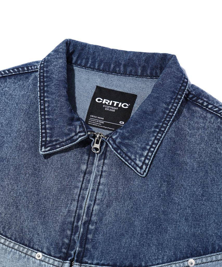 Critic Wormhole Logo Two Tone Jacket Medium Indigo