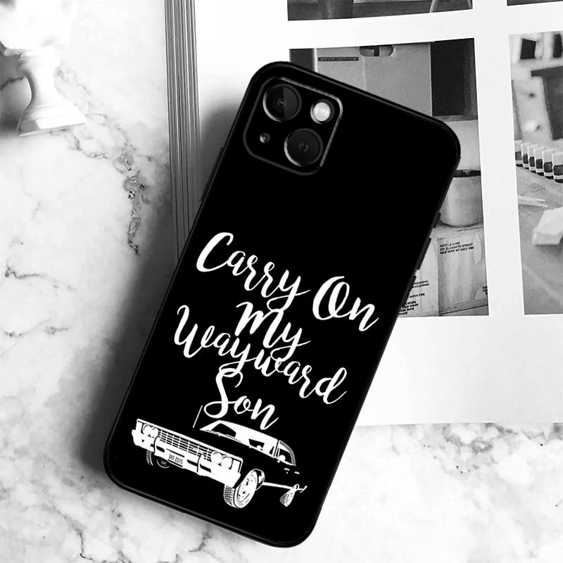 Supernatural CARRY ON WAYWARD SONS Phone Case For iPhone 17 16 14 13 12 11 15 Pro Max Plus 12 13 Mini 16e 17 Air Cover Coque