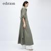 Women's Utility Trench Coat Shirt Dress