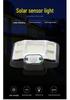 Triple-Head Rotatable Solar Outdoor Wall Lamp for Streets and Courtyards