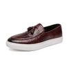 Fashion Classic Mens Casual Loafers Driving Shoes Moccasin Fashion Male Comfortable Slip On Leather Shoes Men Tassel Dress Shoes Big 47