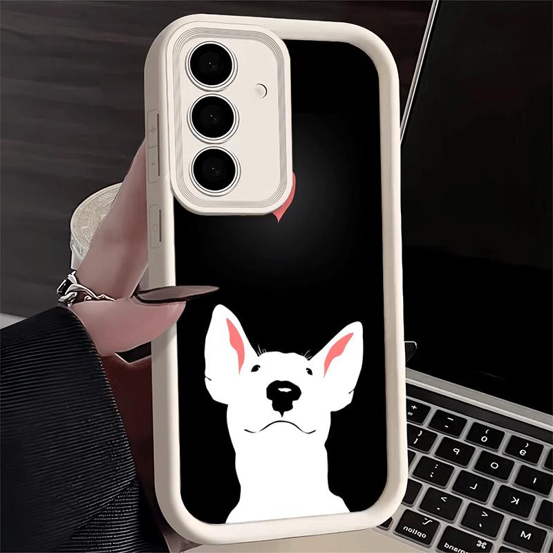 Bull Terrier Dog Cute Puppies Soft Phone Case for Samsung Galaxy A17 A16 A26 A36 A56 A15 A25 A35 A55 A14 A24 A34 A54 A13 A23 A33