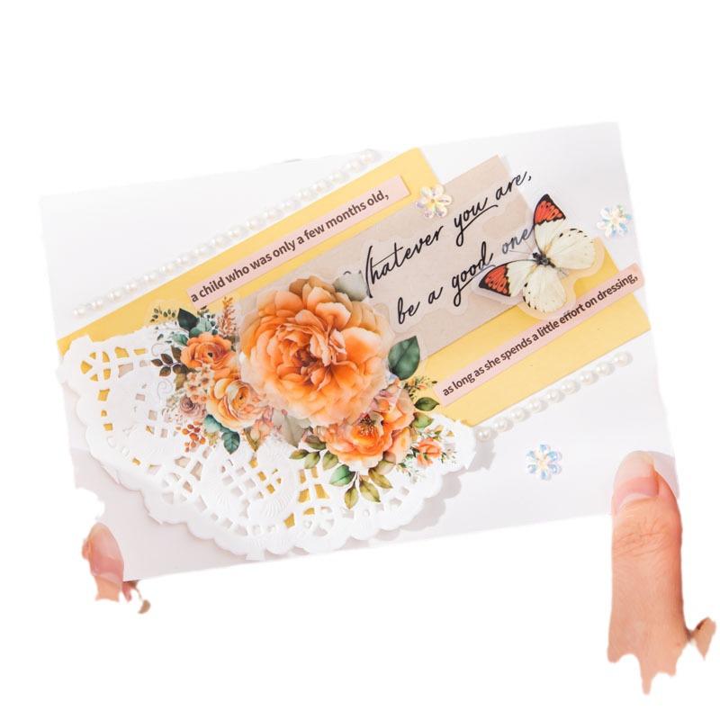 Beautiful Day Sea of Flowers Series: Die-cut PET Plant Journal Decoration Tapes (8 Styles)