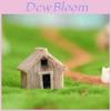 Charming Resin Moss Micro Landscape Decor Yellow And Gray Wooden House Diy Ornament