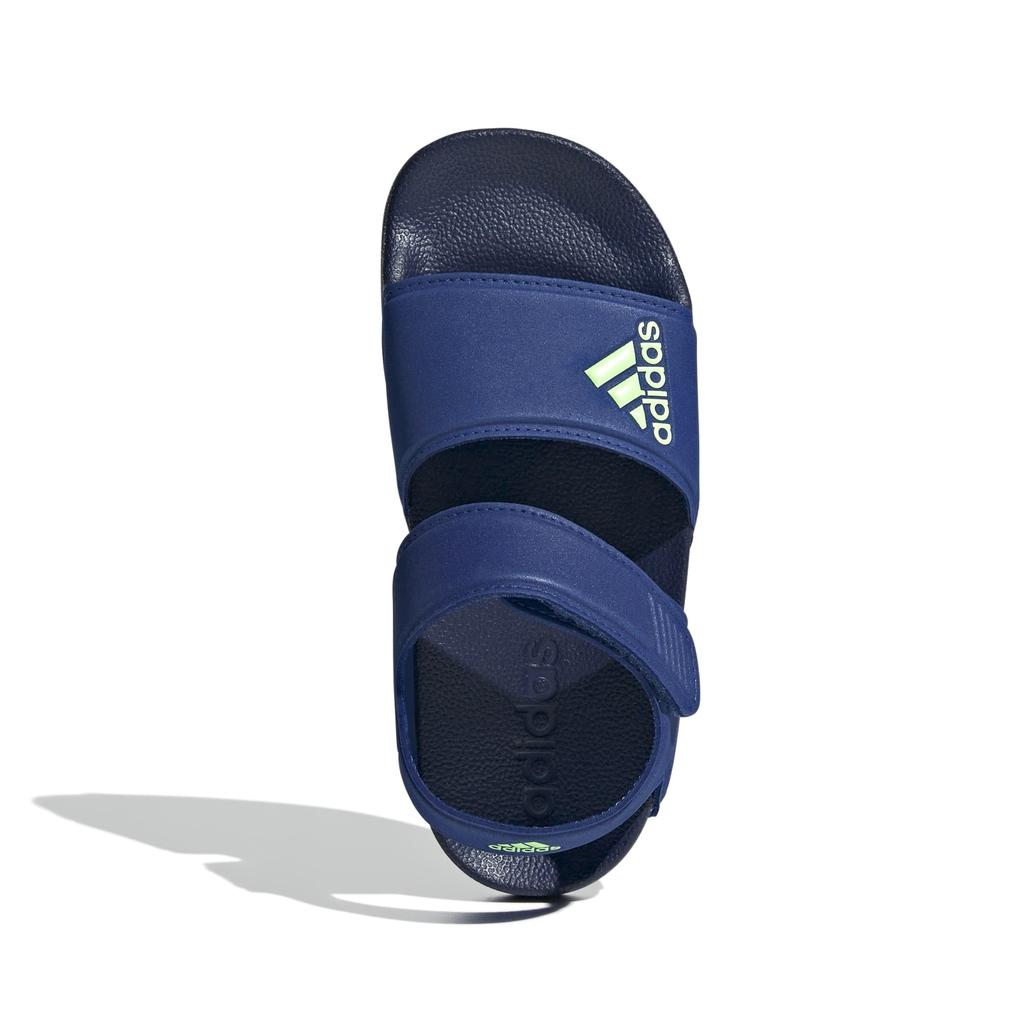 Adidas Junior Adilette Sports Boys and Sizes Team Royal Blue cm Sandals, Girls, 17-22cm, LWS09, Blue/Green Sparkle/Dark (ID2626), 19.0