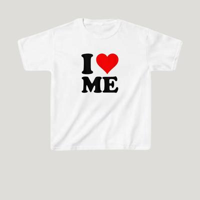 Grafické tričko I Love Me – Měkká směs bavlny Unisex košile