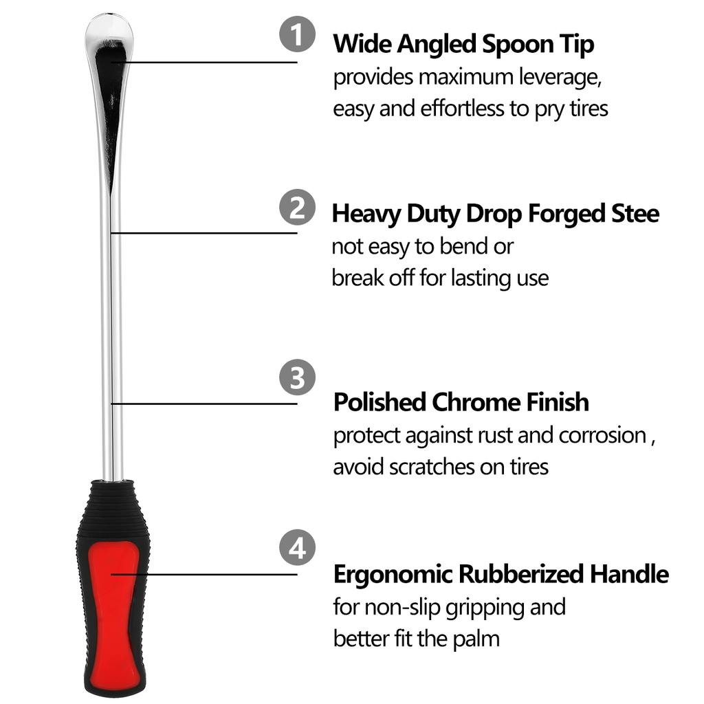 Tire Changing Lever Tools Motorcycle Tyre Repair Auto Spoon Tire Kit 30CM Bike Tire Levers Spoon Rim Protector Tire Repair Tool