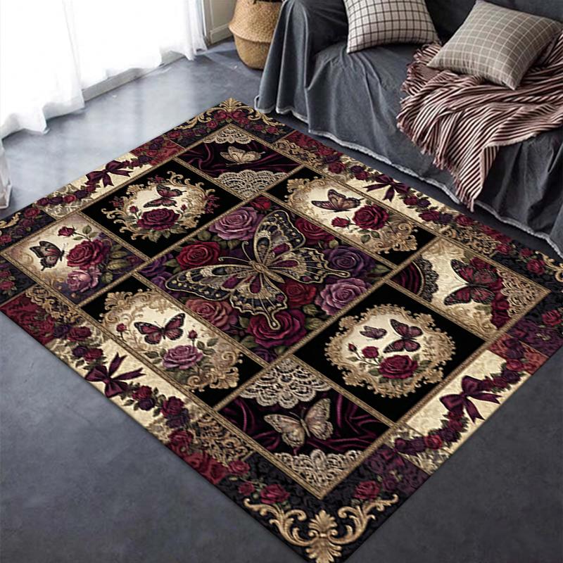 2025 New Butterfly Decoration Carpet Rug for Living Room Bedroom Home Sofa Decoration,Kids play Non-slip Floor Mat32
