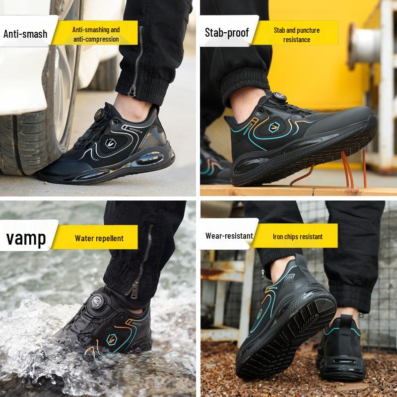 Wasserabweisende, schützende Sicherheitsschuhe: Anti-Stoß, Durchstichsicher, Atmungsaktiv & Verschleißfest Arbeitsschutzschuhwerk.