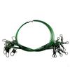 10 Pcs Anti-bite Fly Leash Fishing Lead Line Suitable Outdoor Fishing Rope Tools Stainless Steel Rolling Swivels Fishes Lines