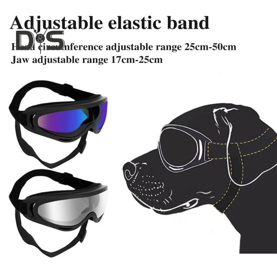 Pet Sunglasses Dog Goggles with Adjustable Elastic Strap Anti-fog Waterproof UV-Protection Pet Glasses Eyewear