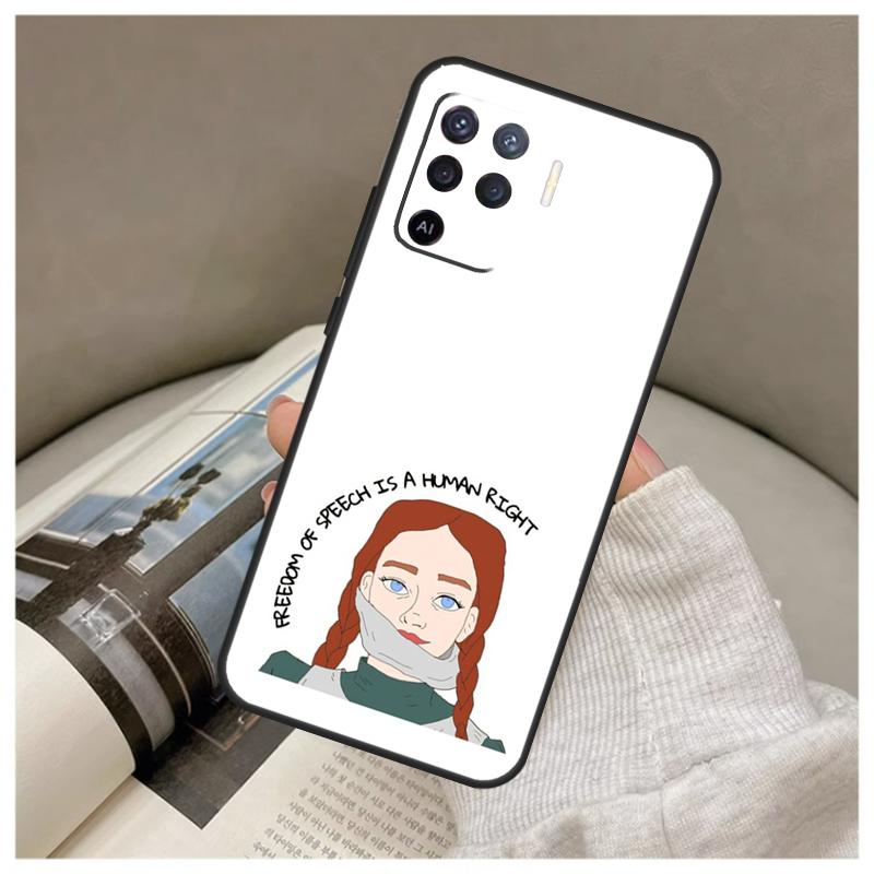 Anne with an E Case For Oppo A16 A76 A96 A60 A98 A58 A78 A18 A38 A80 A40 A77 A57 A17 A74 A54 A94 A15 A5 Pro