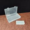 Transparent Dustproof Storage Box for Fishing Hooks & Paper Clips (1+4) Long Item Organizer, PP Plastic
