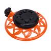 Lawn Sprinkler with Metal Decorative Base 8 Patterns Stationary Water Sprinkler for Watering Yard Lawn Garden