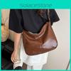 Dumpling Retro Crossbody Bag Stylish Square Bag Women Zipper Closure Casual Use