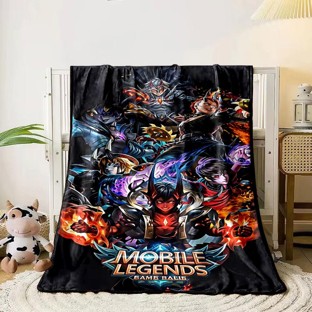 

Fantasy warriors and heroes in vibrant colors and dynamic action poses. for all seasons blanket lunch break throw gift 80cm x 120cm