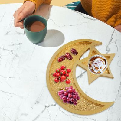 Mond- und Sterntablett, Eid AL-Mittelstück, Basteln, Nüsse, Aufbewahrung, Obstsnacks für Versammlungen