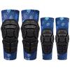 Kids Knee Elbow Pads Soft PU Shell Silicone Anti-Slip Breathable Adjustable Velcro Quick-Dry Children Protective Gear