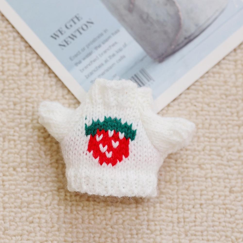 

Одяг для міні-ляльок, вбрання, аксесуари для Labubu, для ляльки-ельфа, в язаний різдвяний светр з косами, однотонний, з Сантою, одяг no doll