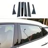 6pcs Fit For Hyundai Kona Encino Kauai I20 2018 2019 2020 2021 2022 2023 Glossy Black Pillar Post Window Trim Door Side Cover Sticker