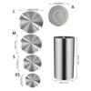 Rotating Lid Trash Can For Recessed Installation Kitchen Bathroom Application Countertop Waste Bucket for Odor Control