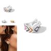 Fashionable Rhinestone Alloy Ear Clips European American Style For Women