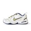 Air Monarch 4 Abrasion Resistant Slip Resistant Low Top Chunky Sneakers Unisex Yellow White 415445-102(Team354-)