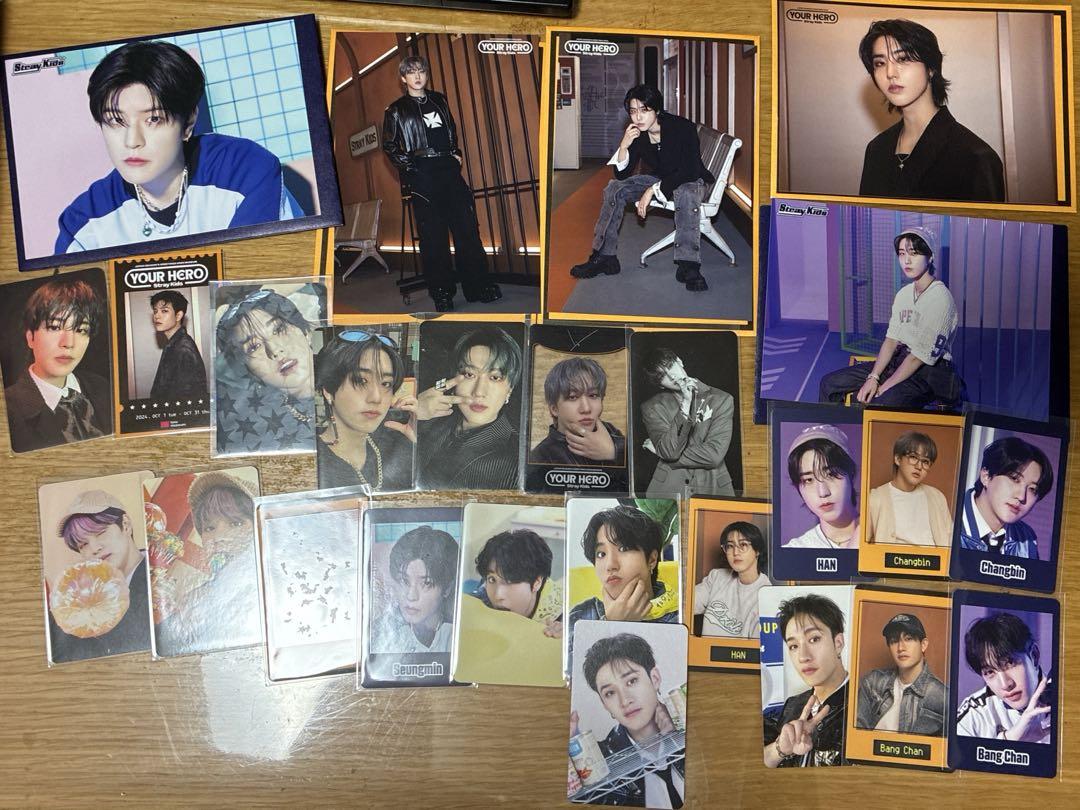 

[Б/У] Случайные торговые карточки Stray Kids, открытки и т.д.. задавать