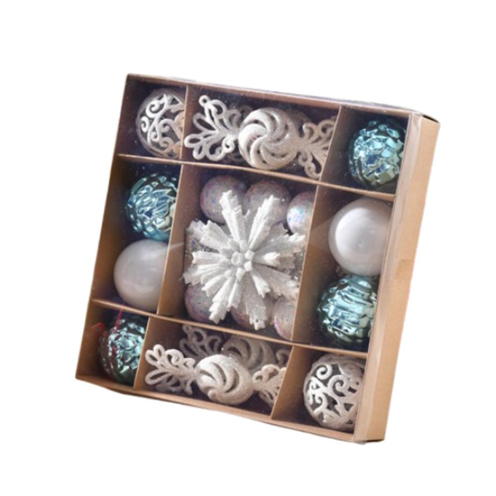 Electroplated Christmas Hanging Balls Set Plastic Xmas Tree Pendants Merry Christmas Decoration