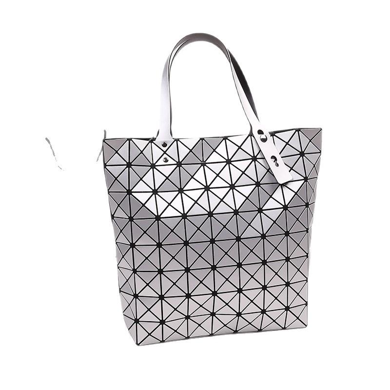 Summer Fashion Simple Diamond Women'S Bag Variety Geometric Splicing Folding Bag Women'S Tide Shoulder Portable