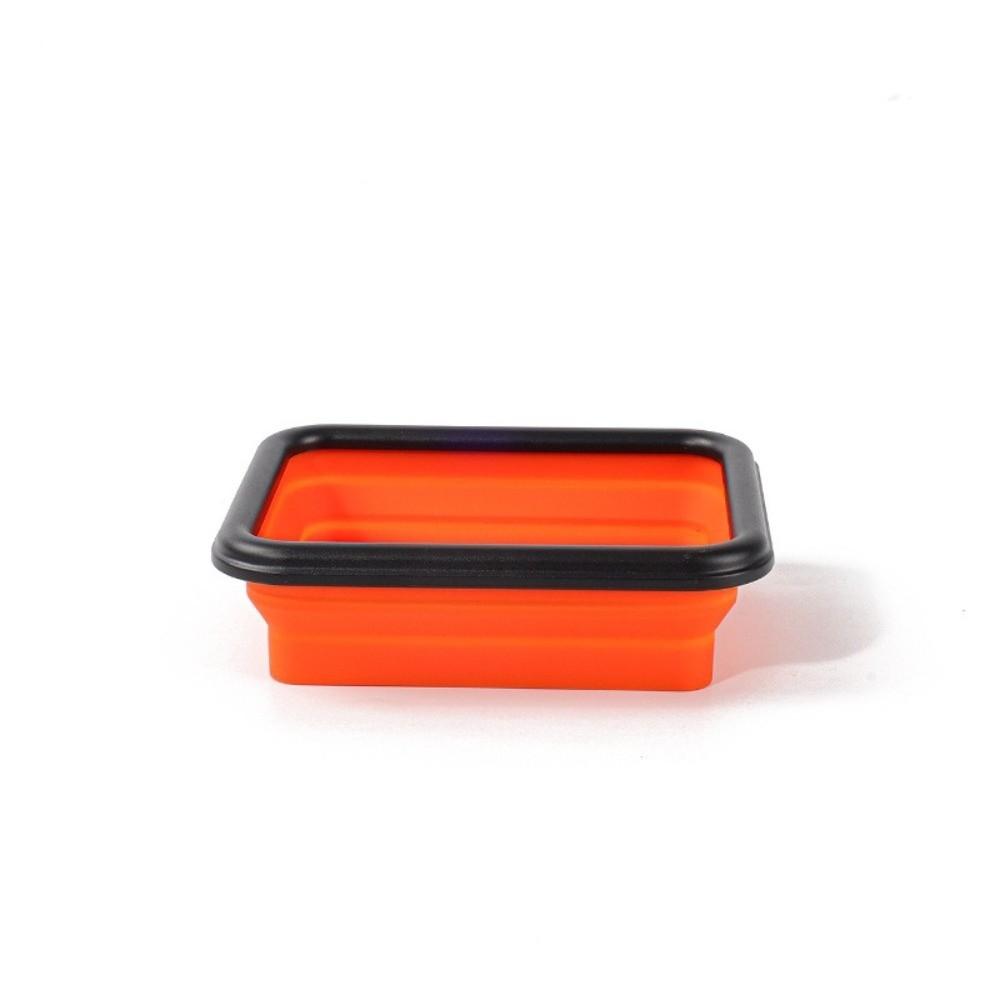 Foldable Silicone Storage Bowl Rectangle Shape Magnetic Tool Organizer  For Bolts Nuts Washers