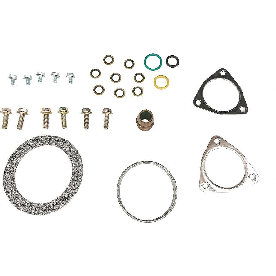 PartsFlow Turbo Hardware Mounting Install Kit, Mounting Seal Set for 2008 2009 2010 Ford F-250 F-350 F-450 F-550 6.4L V8 Turbo Diesel 8C3Z9T514A