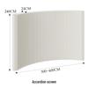 18-Panel Curved Folding Screen Divider – Japanese Style Retractable Wall for Live Broadcasts