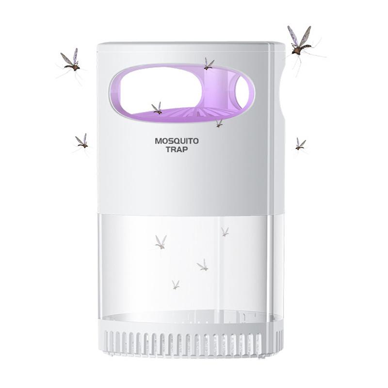 Lámpara Asesina de Mosquitos UV Silenciosa Fotocatalizador Matamoscas 1 Pieza Carga USB Fácil de Limpiar para Uso en Hogar Hotel Dormitorio