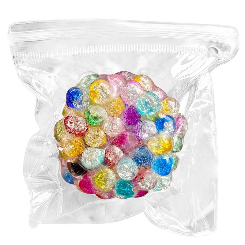 Small Stress Balls Portable Squeeze Ball Pinching Stress Relief Tool Sounding Fidget Squeeze Toy For Teens Adults Travel