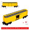 Old Style Railway Caboose MOC Set, Retro Train Guard Wagon Blocks, Hobby Assembly Gift for Train Lovers