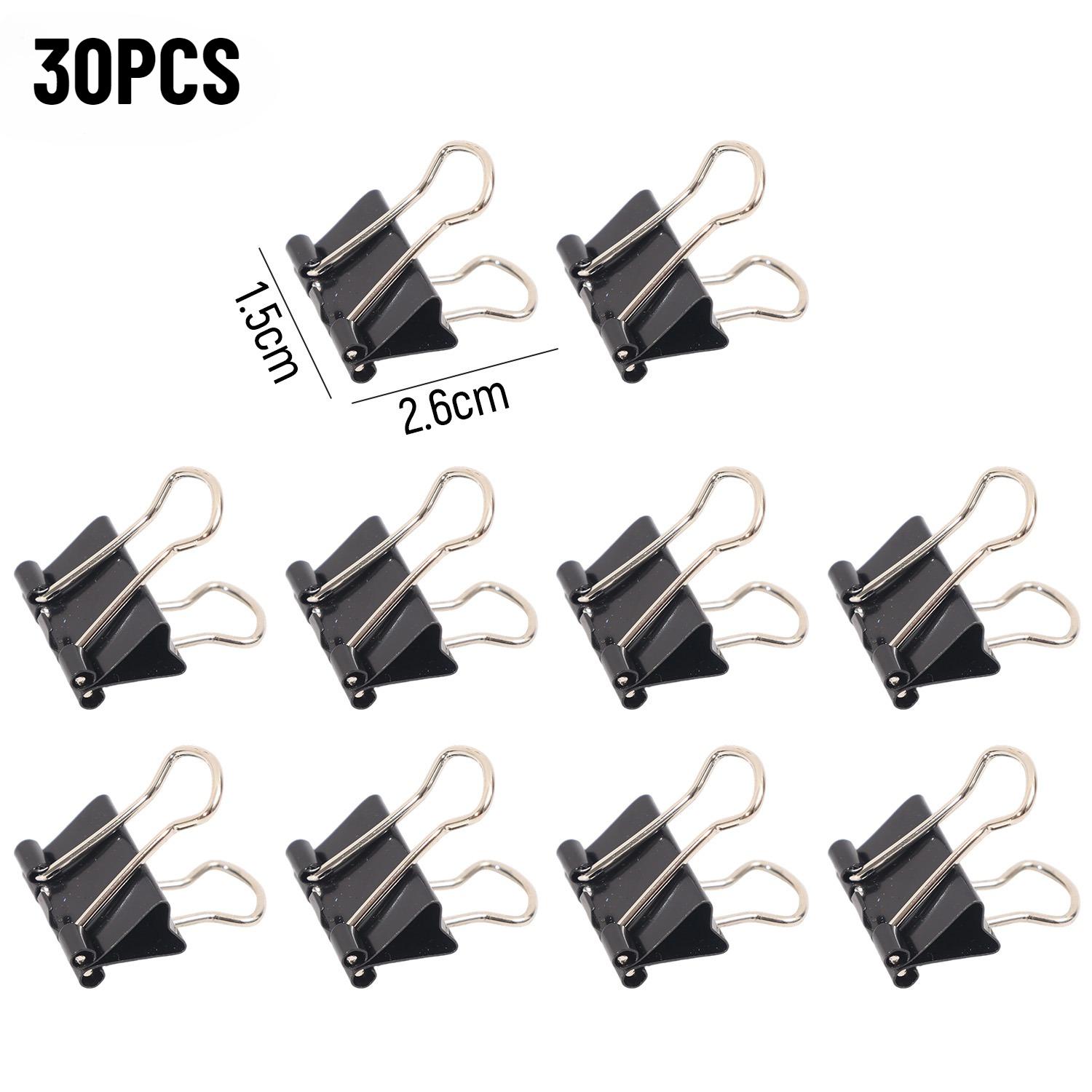 50-10 STKS Klemmen Bestand 15MM Metalen Papierklem Voor Tekst Document Foto Kaart Opbergklem Kantoor School Schrijfwaren