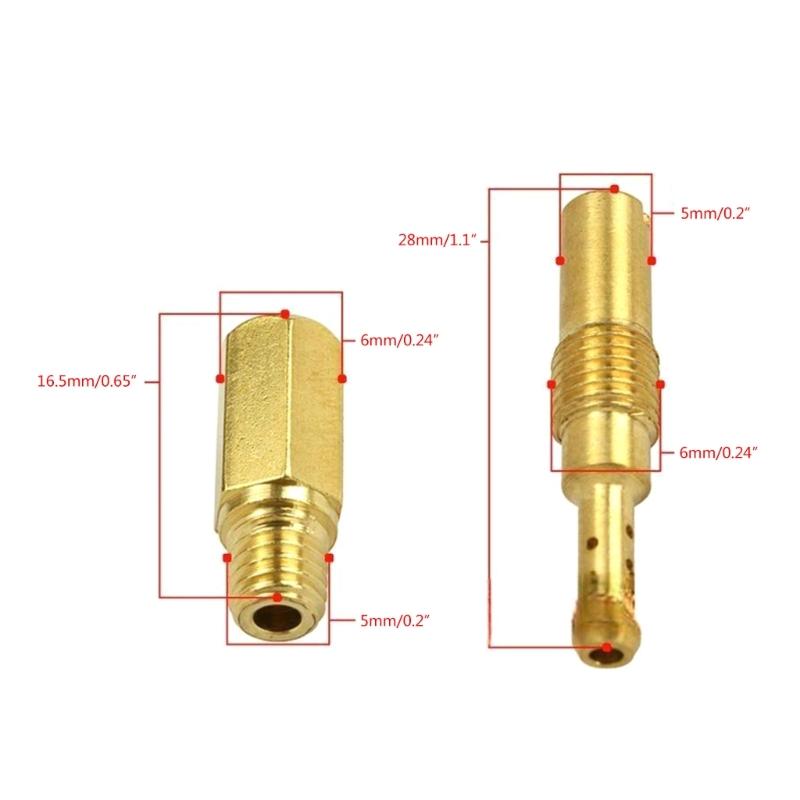 20Pcs Motorcycle Carburetor Main Jets Slow Pilot Jets for PWK PWM CVK #32-#140 Main/Pilot Jet Vice Injector Nozzle