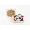 Wooden Box To Color Mandala - Box of 24 Felt-tip Pens Included