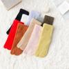 3 Pairs Woman Girl Winter Tabi Socks Short Tube Warm Two Toed Sock Thick Soft Cozy Plush Solid Color Split Toe Bed Sleep Socks
