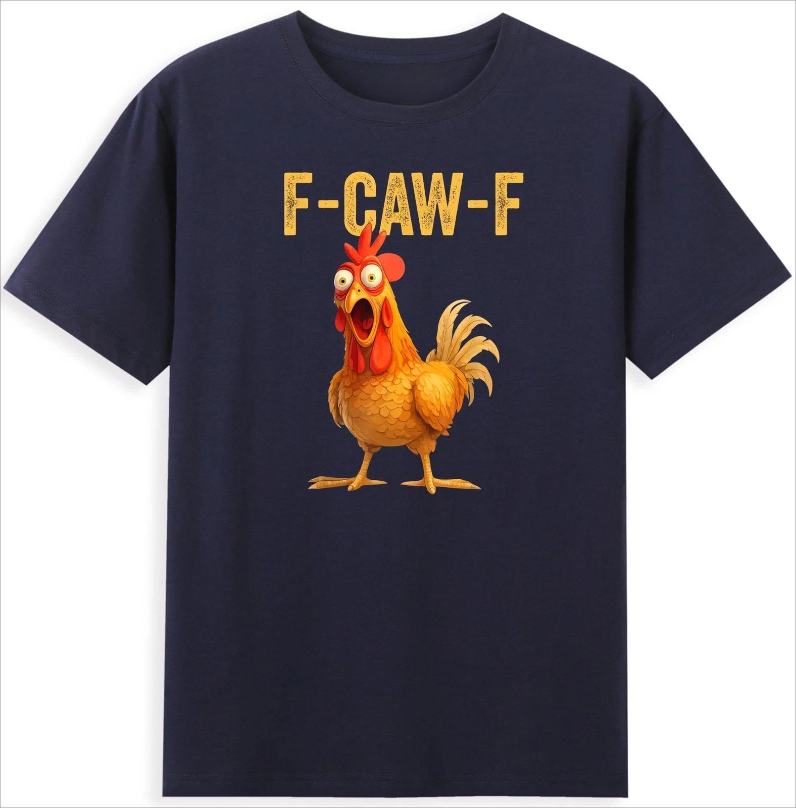 

Fashion New Men F-Caw-F Funny Chicken Meme Quote Vintage Men s T-Shirt Graphic T Shirts Retro Streetwear Sleeved Men s T-shirt 4XL