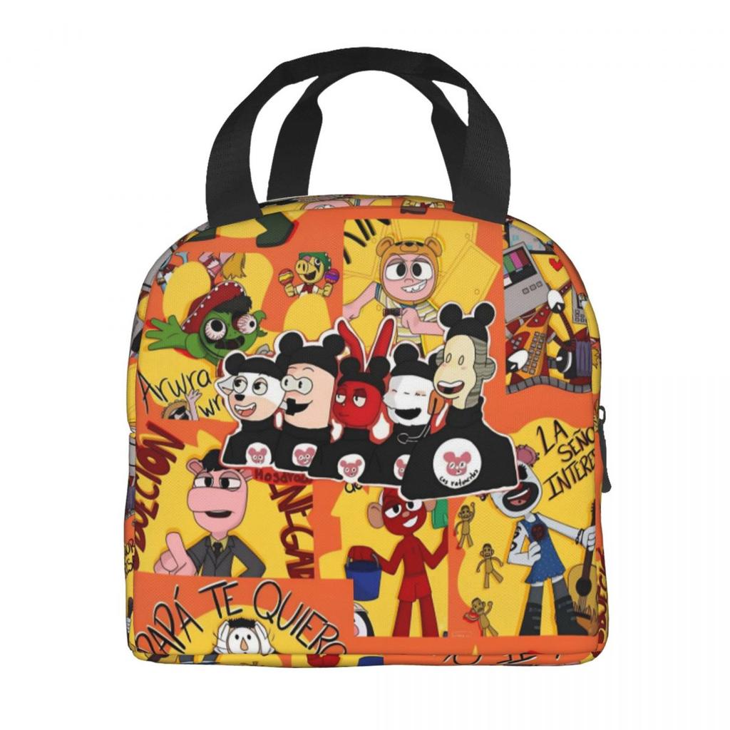 Insulated Lunch Bags 31 Minutos Comedy Merch Storage Food Box INS Trendy Cooler Thermal Lunch Box For Work