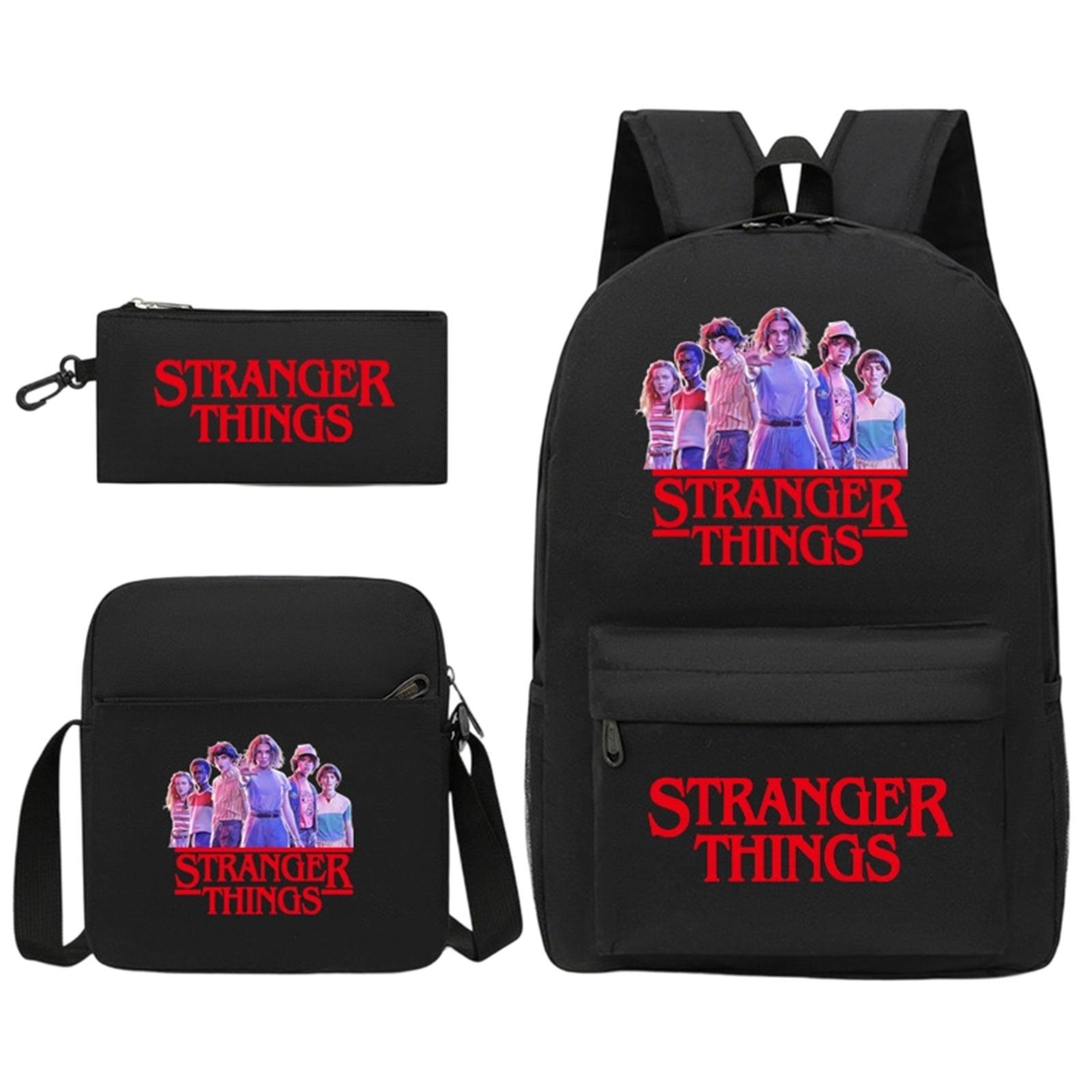 Рюкзак с принтом, пенал, наплечная сумка, набор из трех предметов