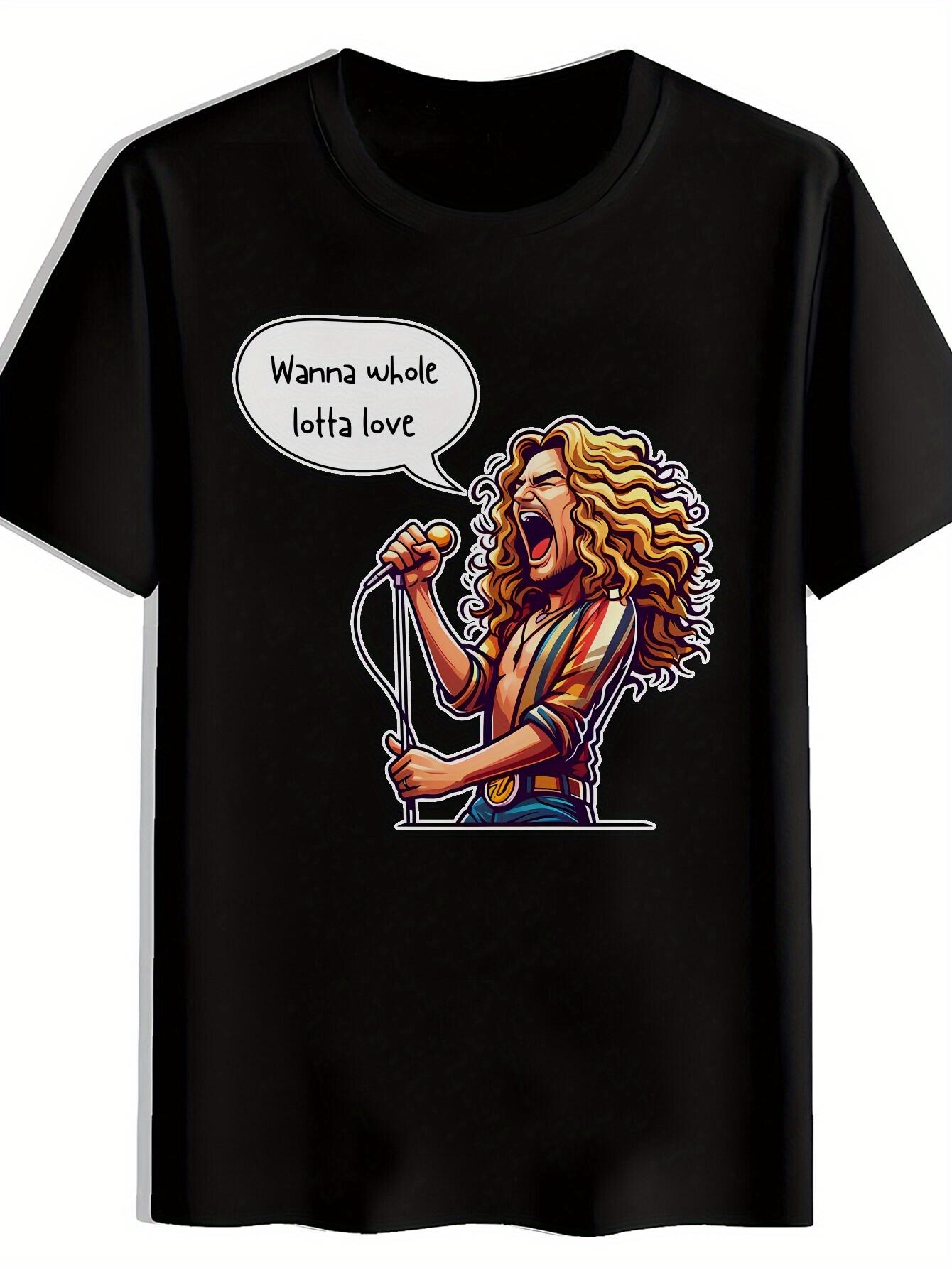 T-shirt A Short-Sleeved with an Interesting Print Pattern L