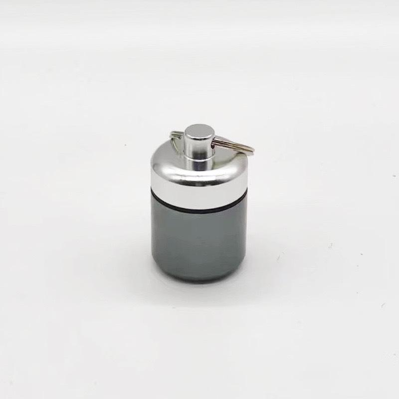 Aluminum Alloy Earplug Storage Box with Keychain