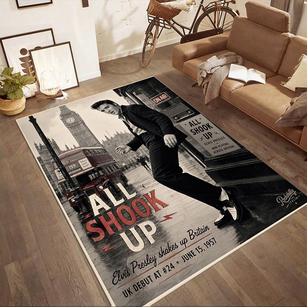 Elvis Carpet Perfect For Bedrooms Study Room Living Rooms Decorate Room Antislip Rug Anime Office Decor Spiritual Gift