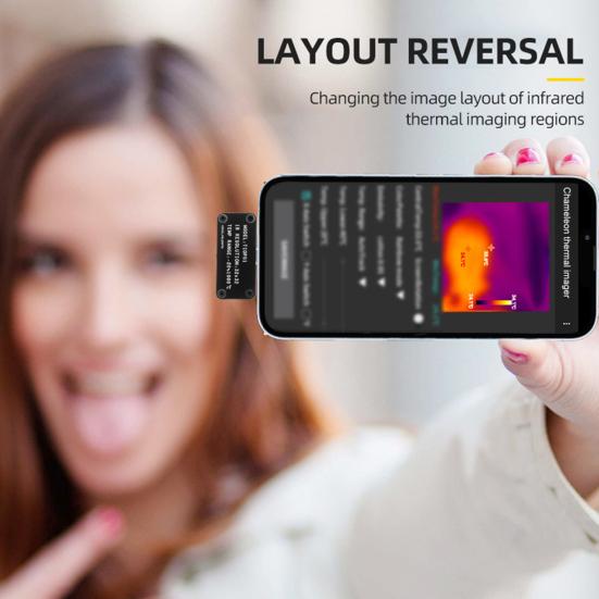 Thermal Imaging Camera with Layout Revert Compact Portable Universal Mobile Phone Thermal Imaging Camera Thermal Imager